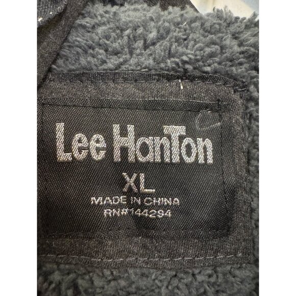 Lee HanTon Womens Hooded Zip-Up Jacket XL Charcoal Gray Soft Lined Super Star Pr - Picture 3 of 7